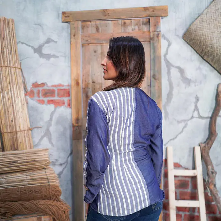​Indigo Stripe Harmony Top - Master