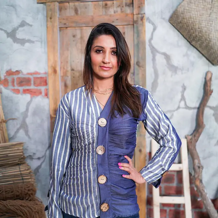 ​Indigo Stripe Harmony Top - Master